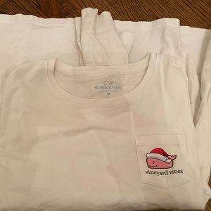 vineyard vines white shirt long sleeve christmas